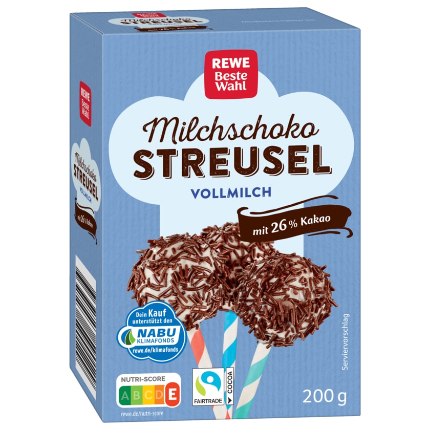 REWE Beste Wahl Milchschoko-Streusel 200g